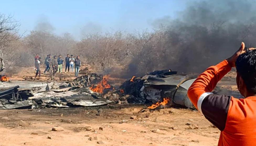 Katastrofa myśliwców Indian Air Force, fot. NDTV