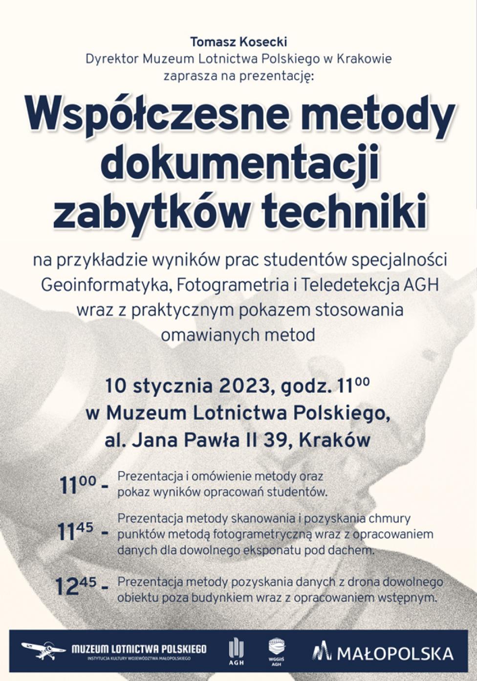 Prezentacja "Współczesne metody dokumentacji zabytków techniki" (fot. Muzeum Lotnictwa Polskiego)