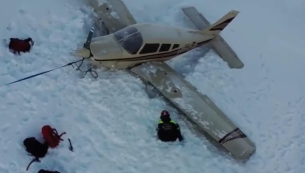 Lądowanie awaryjne Pipera PA-28-Archer II w Dolomitach
