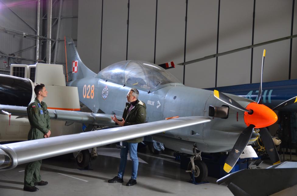 Plan filmowy w Muzeum Sił Powietrznych w Dęblinie (fot. Muzeum Sił Powietrznych w Dęblinie)