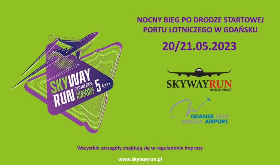 SKYWAYRUN – bieg po pasie startowym Portu Lotniczego Gdańsk 2023 (fot. monsterevent.pl)