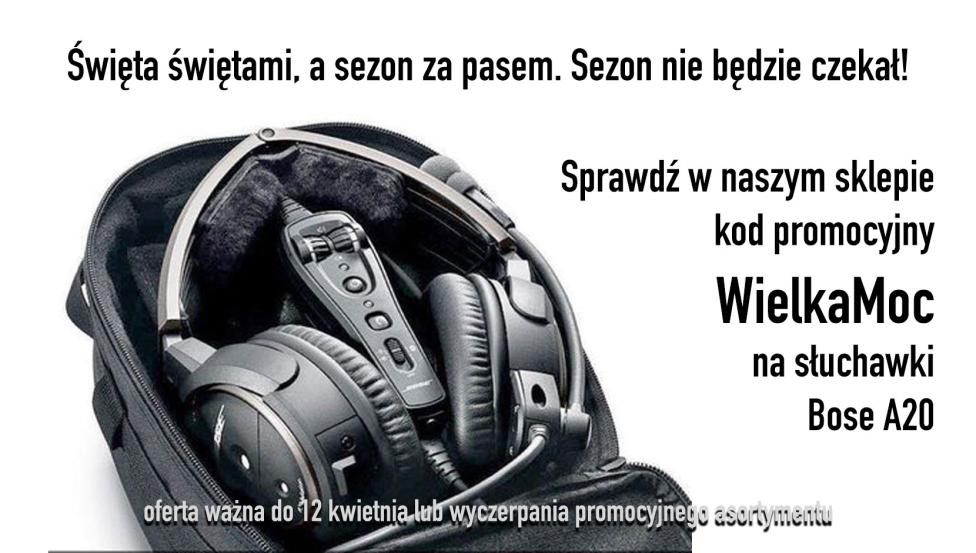 JBose A20 jedyna, niepowtarzalna, WielkoMocna promocja słuchawek Bose A20!