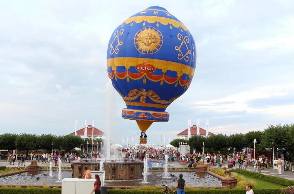 Balon historyczny - replika konstrukcji braci Montgolfier (fot. Urząd Miasta Kielce)