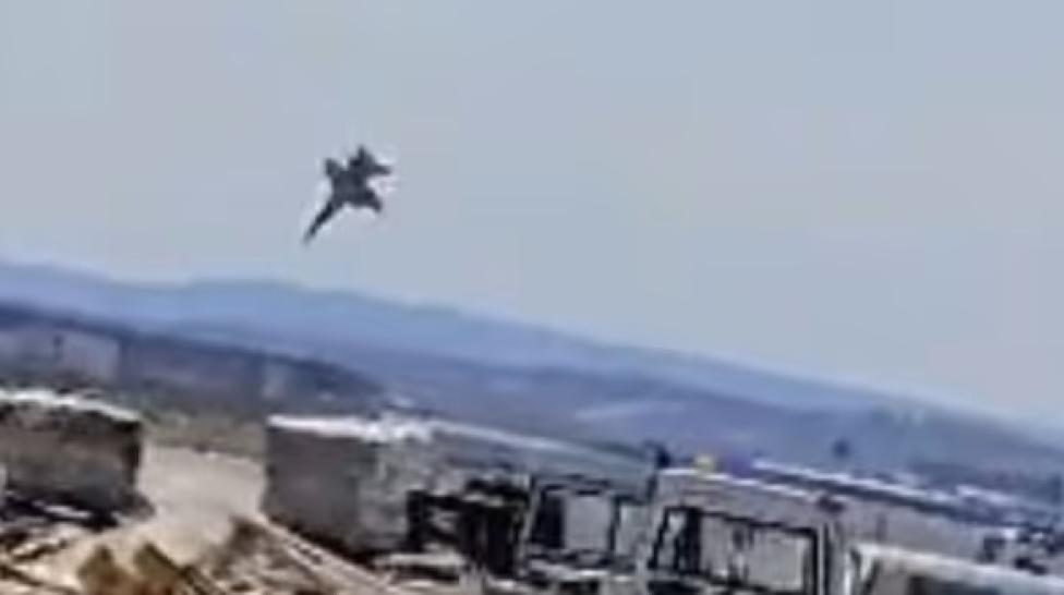Katastrofa hiszpańskiego F-18, fot. youtube