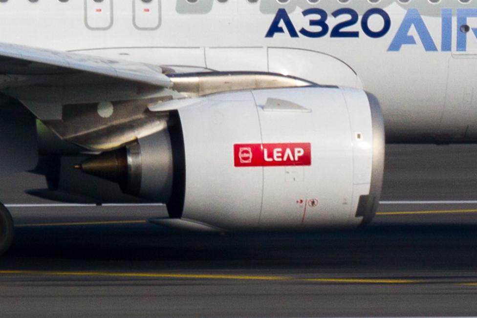 LEAP-1A zainstalowany na skrzydle samolotu A320neo (fot. Gyrostat, CC BY-SA 4.0, Wikimedia Commons)