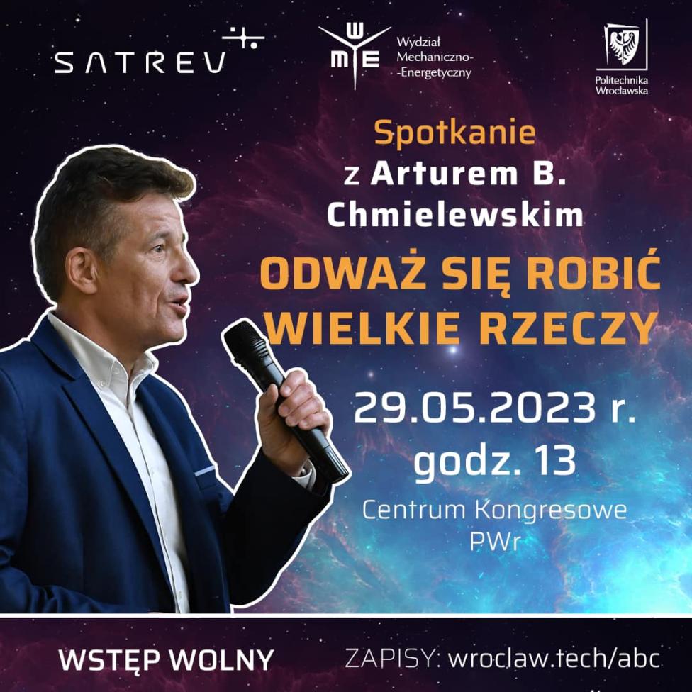 Spotkanie z Arturem B. Chmielewskim (fot. Politechnika Wrocławska)