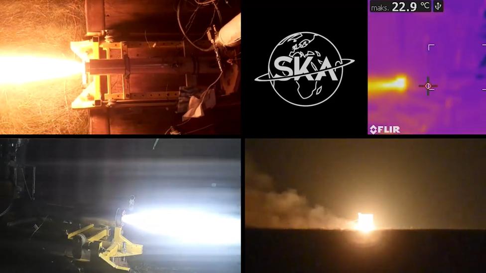 Udane testy silników rakietowych Studenckiego Koła Astronautycznego (fot. kadr z filmu na youtube.com)