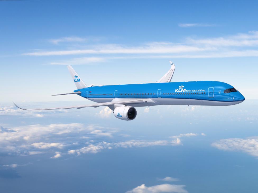 A350 KLM podczas lotu (fot. KLM)