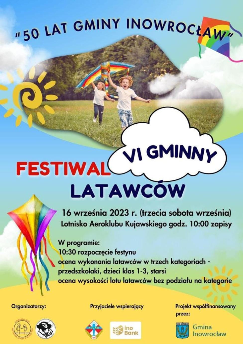 VI Festiwal Latawcowy Gminy Inowrocław (fot. Urząd Gminy Inowrocław)