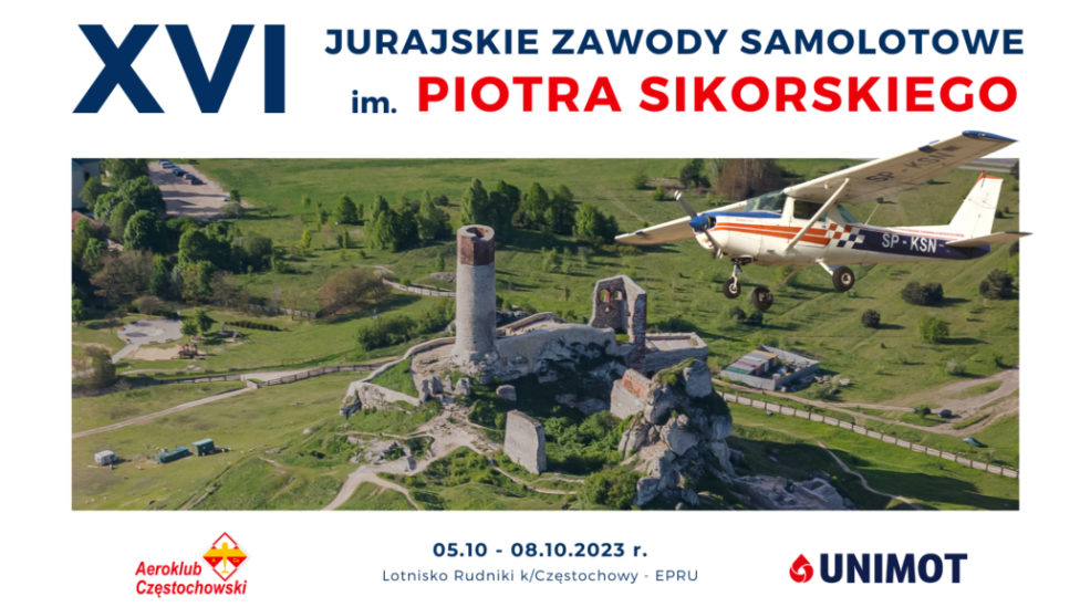 XVI Jurajskie Zawody Samolotowe im. Piotra Sikorskiego - plakat (fot. Aeroklub Częstochowski)