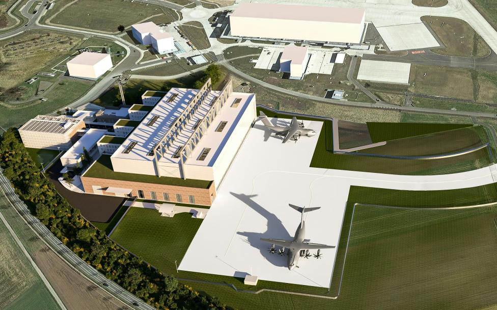 Centrum obsługowe Airbusa A400M w Wunstorf ma rozpocząć działalność w połowie 2027 roku (fot. Airbus)