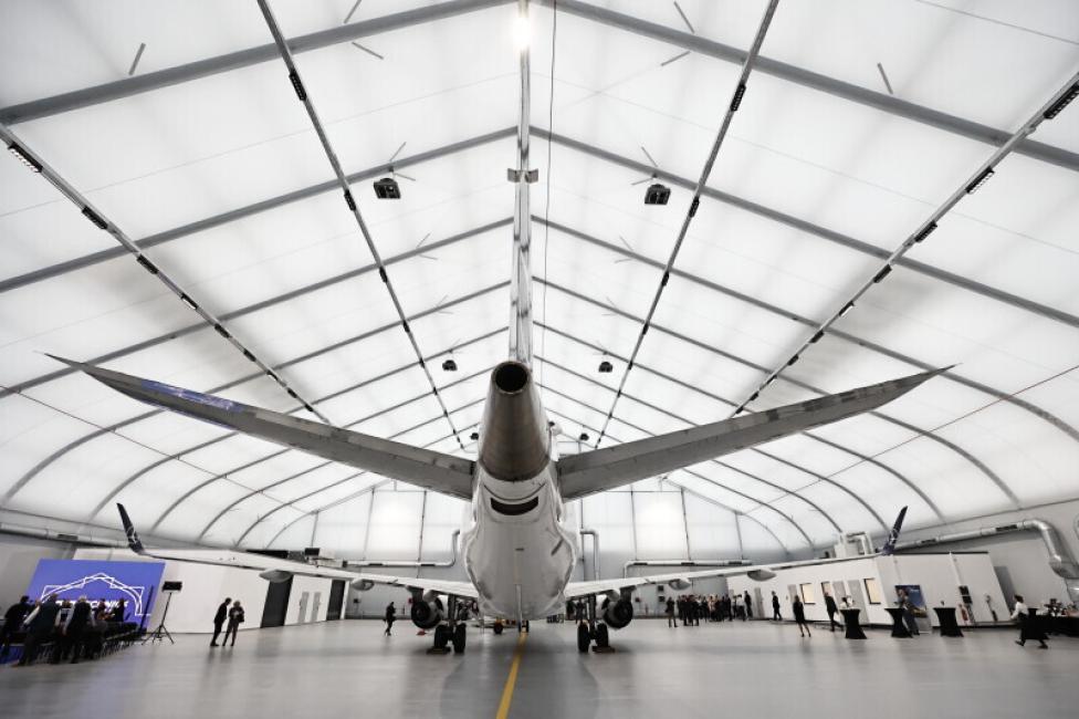 Hangar LS Technics do obsługi samolotów (fot. gdansk.pl, Grzegorz Mering)