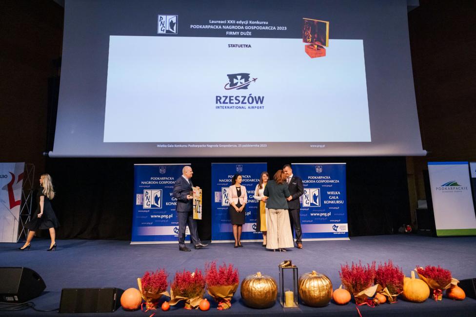 Port lotniczy Rzeszów-Jasionka laureatem Podkarpackiej Nagrody Gospodarczej 2023 (fot. materiały prasowe organizatora)
