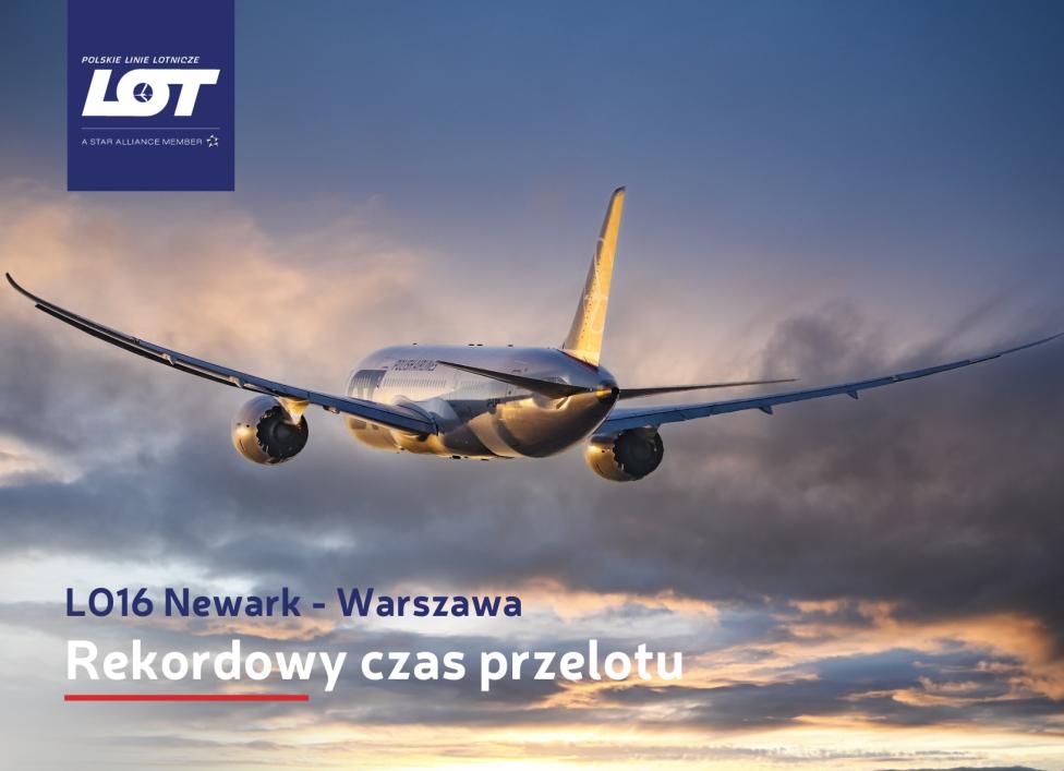 Dreamliner pokonał trasę Newark - Warszawa w rekordowym czasie (fot. S. Fuśnik)