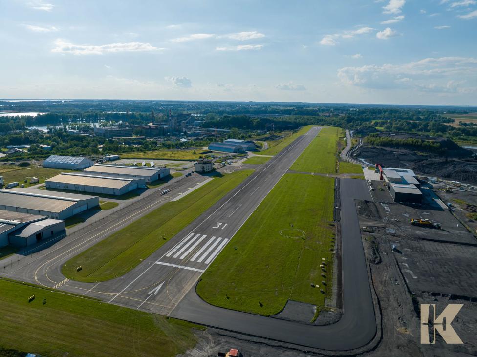 Lotnisko Kaniów (EPKW) - widok z góry (fot. epkwkaniow.pl)