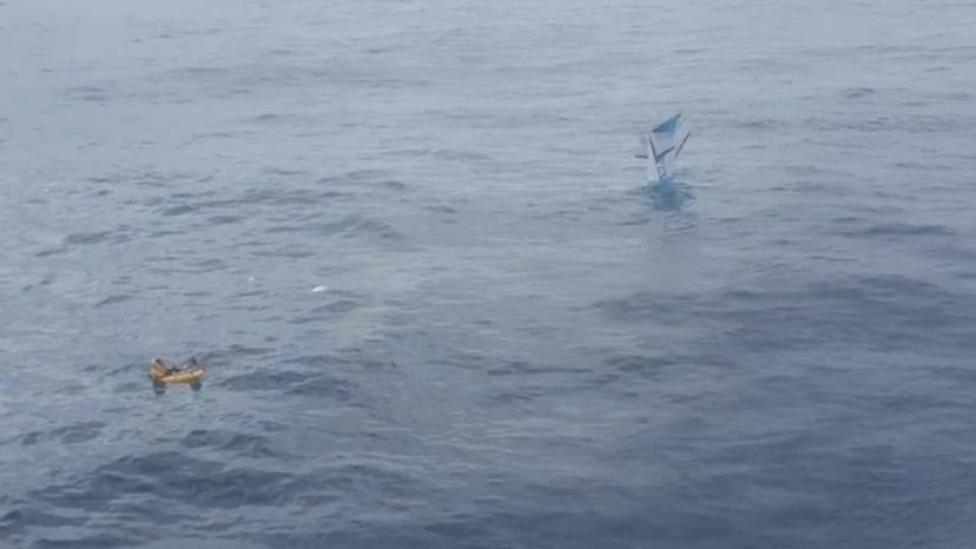 Wypadek Cessny 421 na oceanie u wybrzeży Australii, fot. 7news