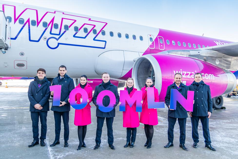 100 mln pasażerów Wizz Air w Polsce (fot. Piotr Adamczyk, Katowice Airport)