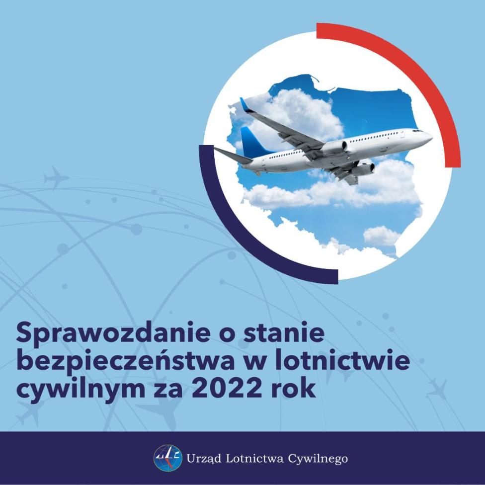 Sprawozdanie o stanie bezpieczeństwa lotnictwa cywilnego za rok 2022 (fot. ULC)