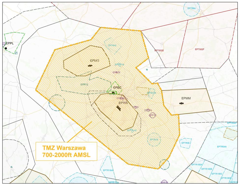 Pierwsza TMZ (transponder mandatory zone) w FIR EPWW | dlapilota.pl