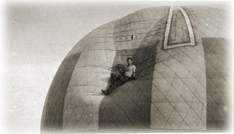 Ireneusz Cieślak na balonie (fot. arch. Aeroklubu Poznańskiego)