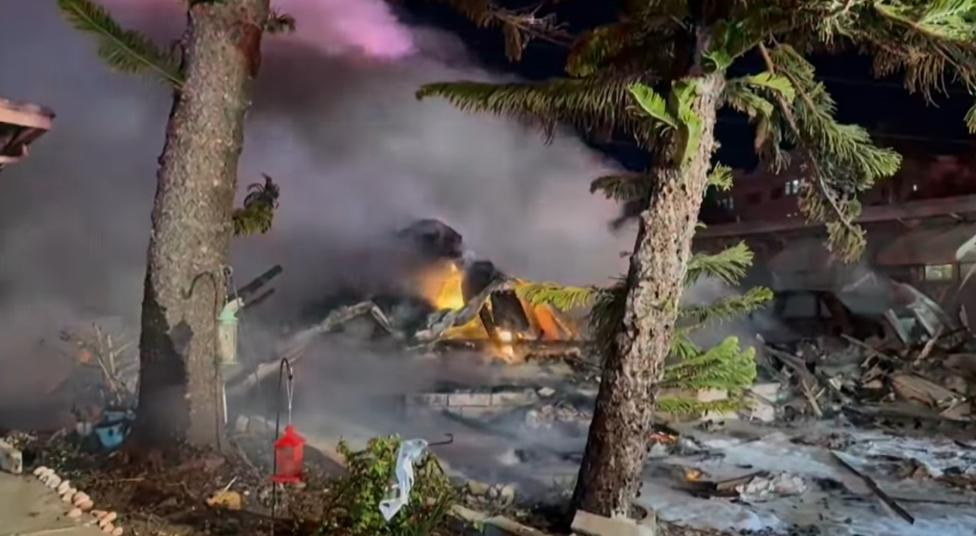 Miejsce katastrofy samolotu Beechcraft V35B Bonanza w Clearwater na Florydzie (fot. kadr z filmu na youtube.com)