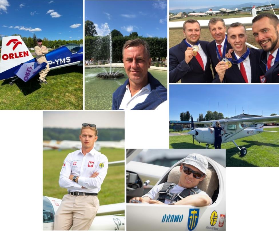Członkowie Aeroklubu Krakowskiego w Kadrze Narodowej 2024 (fot. Aeroklub Krakowski)