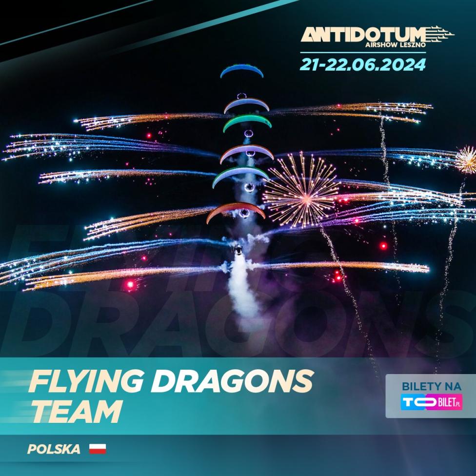 Flying Dragons Team na Antidotum Airshow Leszno 2024 (fot. Antidotum Airshow Leszno)