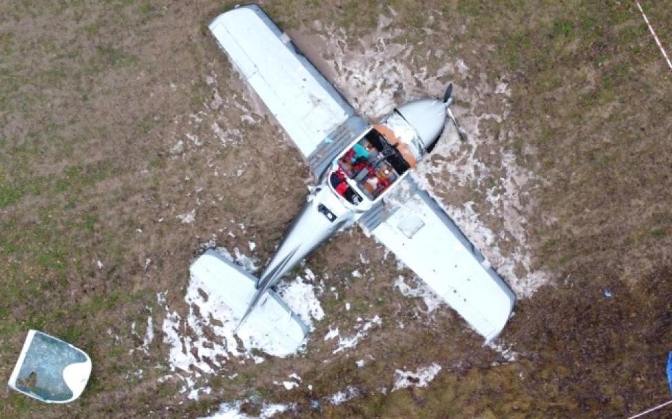 Wypadek samolotu Belmont DW200, fot. PKBWL