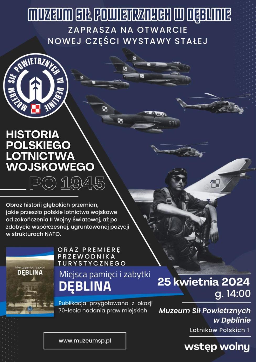 Historia Polskiego Lotnictwa Wojskowego po 1945 roku - plakat wystawy (fot. Muzeum Sił Powietrznych)