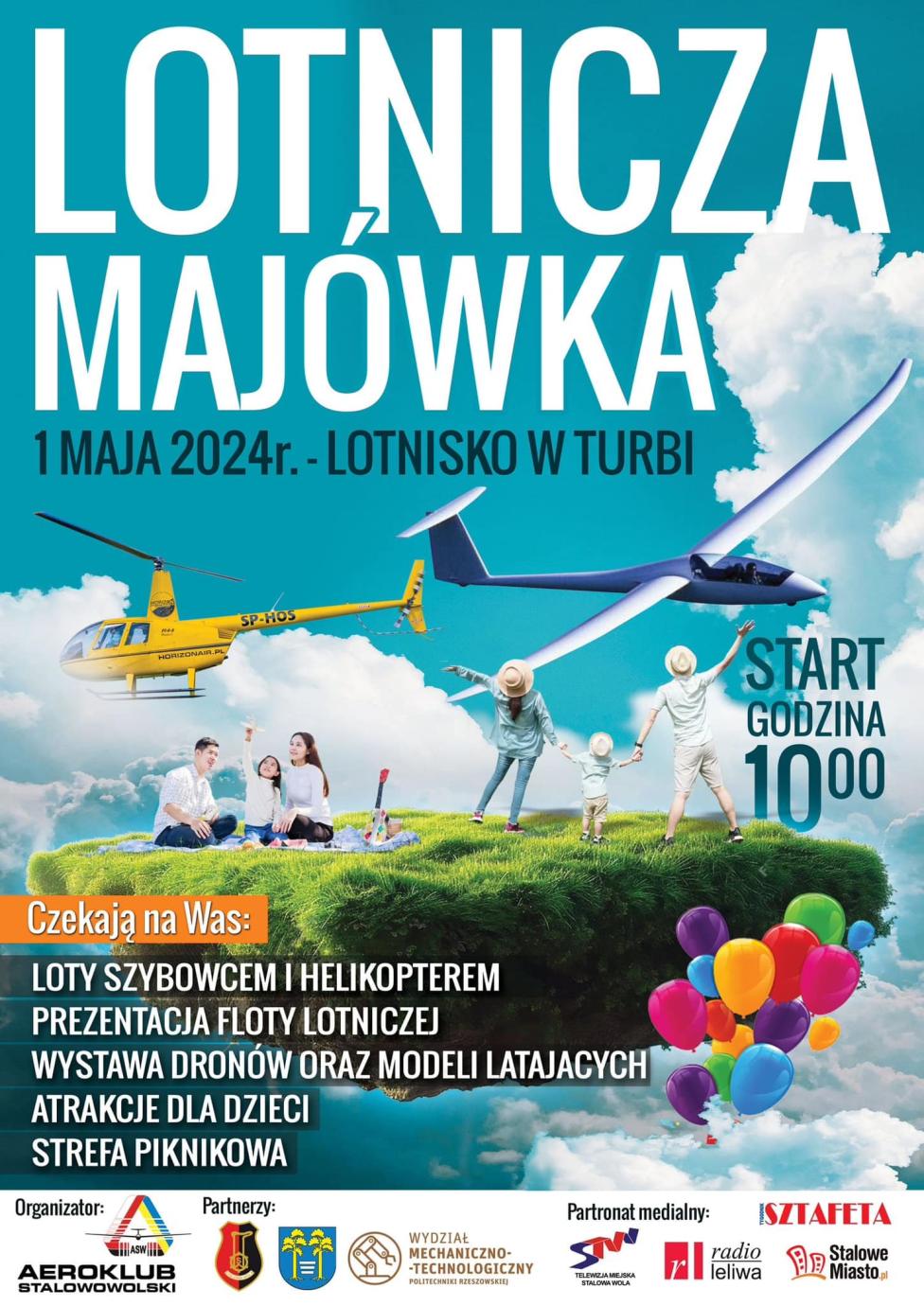 Lotnicza Majówka na lotnisku w Turbi (fot. Aeroklub Stalowowolski)