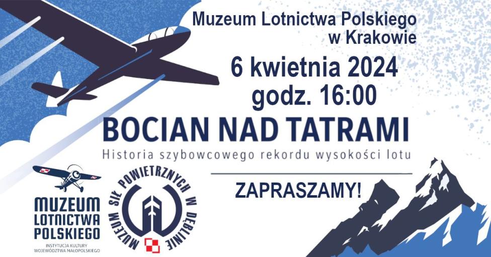 Pokaz filmu "Bocian nad Tatrami. Historia szybowcowego rekordu wysokości lotu" w MLP w Krakowie (fot. Muzeum Sił Powietrznych w Dęblinie)