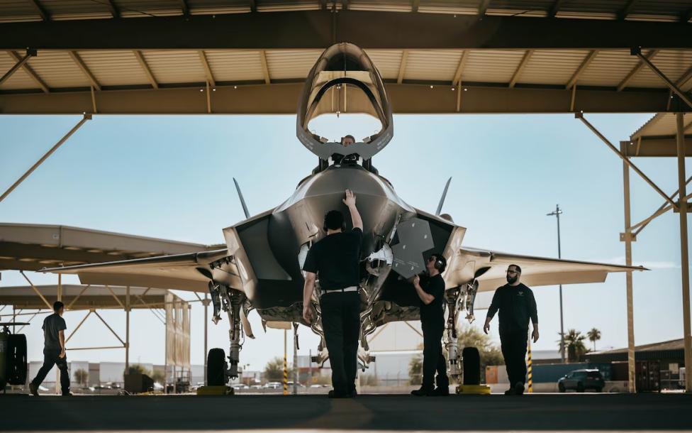 Belgijski F-35A Lightning II w bazie lotniczej Luke Air Force Base w Arizonie (fot. U.S. Air Force, Senior Airman Katelynn Jackson)