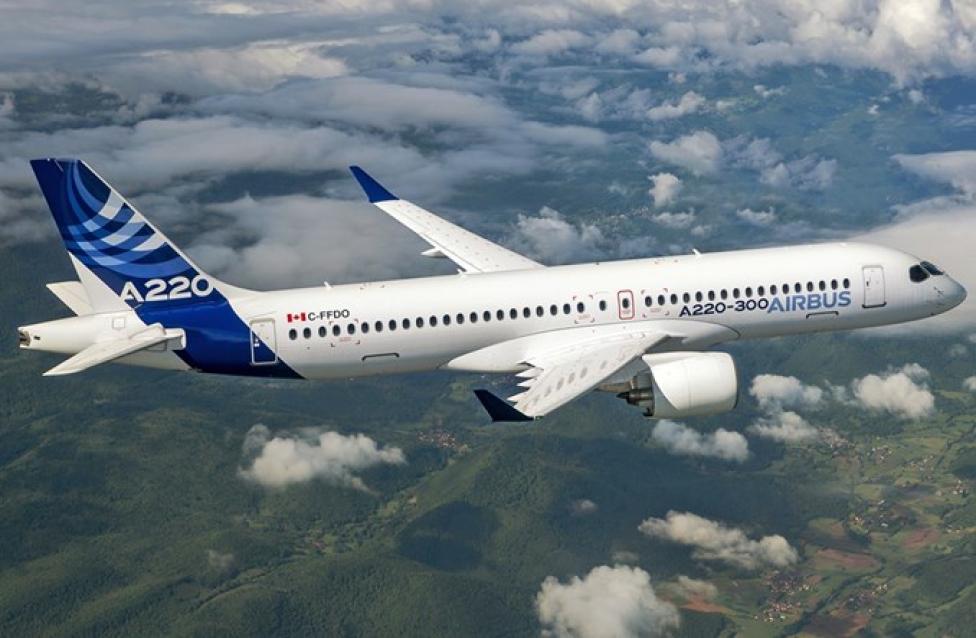 A220-300 w locie (fot. Airbus) A220-300 w locie (fot. Airbus)