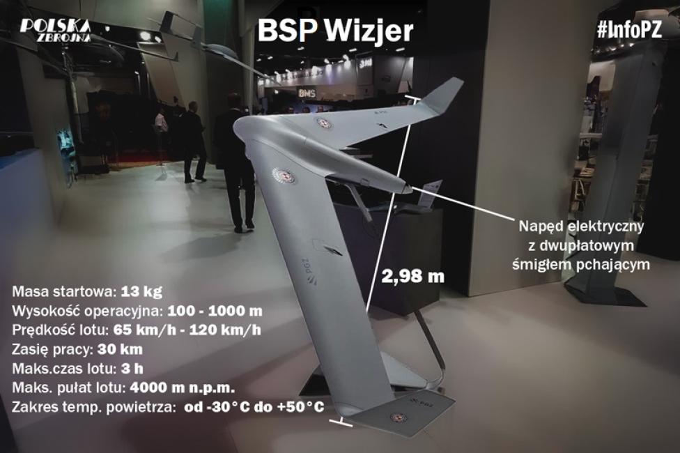 Dron Wizjer - infografika (fot. Instytut Techniczny Wojsk Lotniczych) Dron Wizjer - infografika (fot. Instytut Techniczny Wojsk Lotniczych)