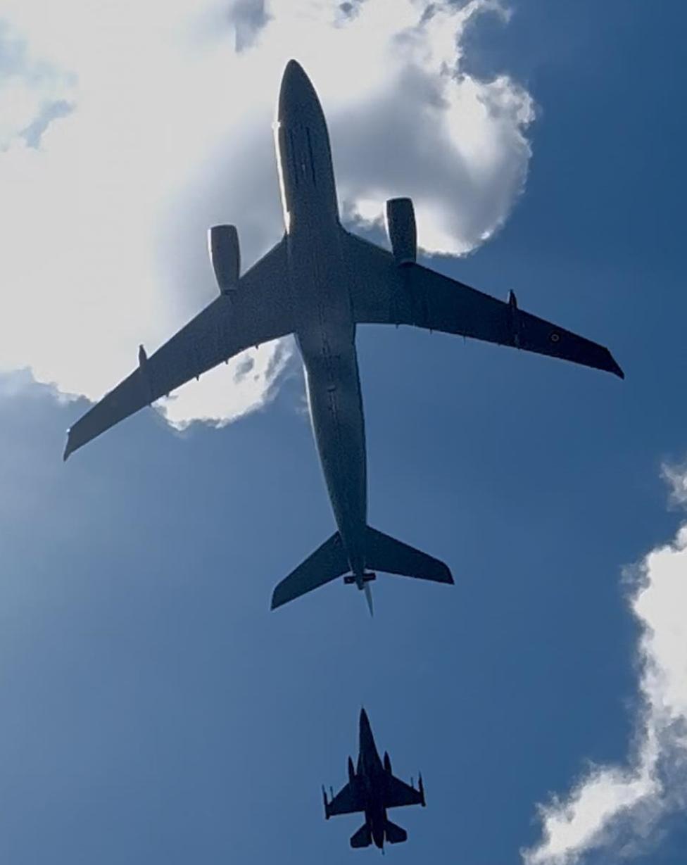 A330 MRTT Multi Role Transport Tanker. Warszawa 9 sierpnia 2025. Fot., Paweł Kralewski
