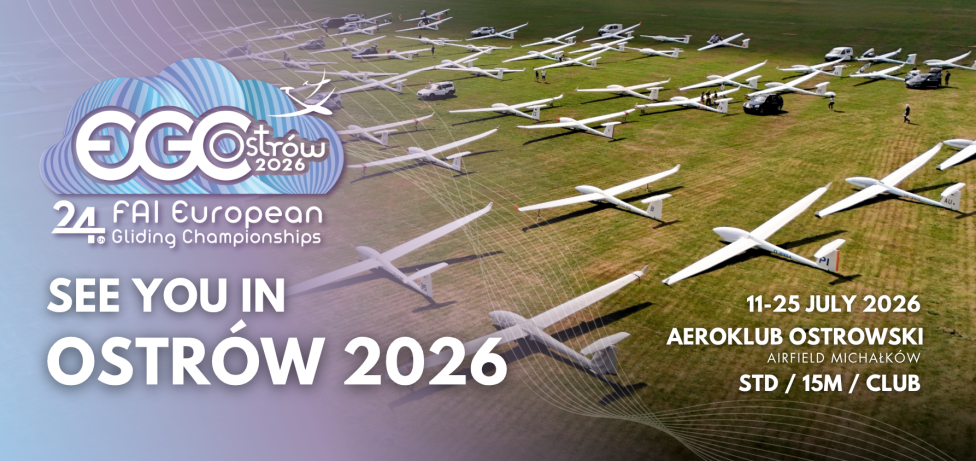24. Szybowcowe Mistrzostwa Europy FAI 2026 w Michałkowie (fot. Aeroklub Ostrowski) 24. Szybowcowe Mistrzostwa Europy FAI 2026 w Michałkowie (fot. Aeroklub Ostrowski)