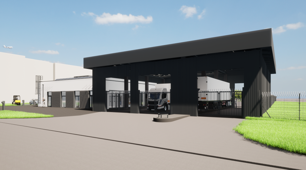 Nowy wjazd na Lotnisku Rzeszów-Jasionka - projekt (fot. Port Lotniczy Rzeszów-Jasionka) Nowy wjazd na Lotnisku Rzeszów-Jasionka - projekt (fot. Port Lotniczy Rzeszów-Jasionka)