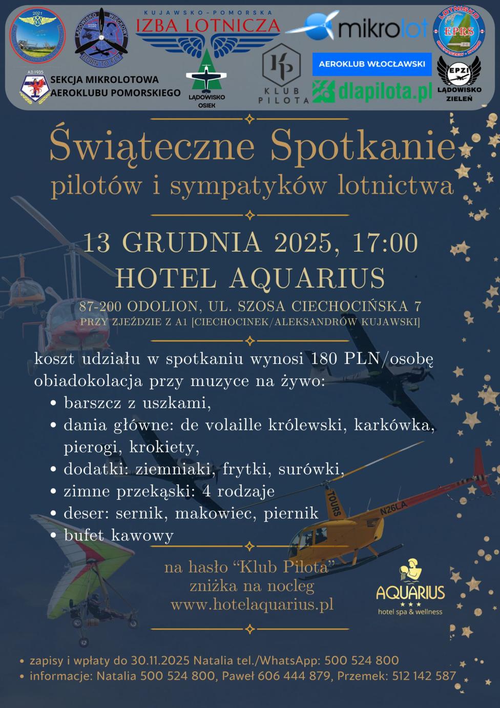 Świąteczne Spotkanie pilotów i sympatyków lotnictwa 2025