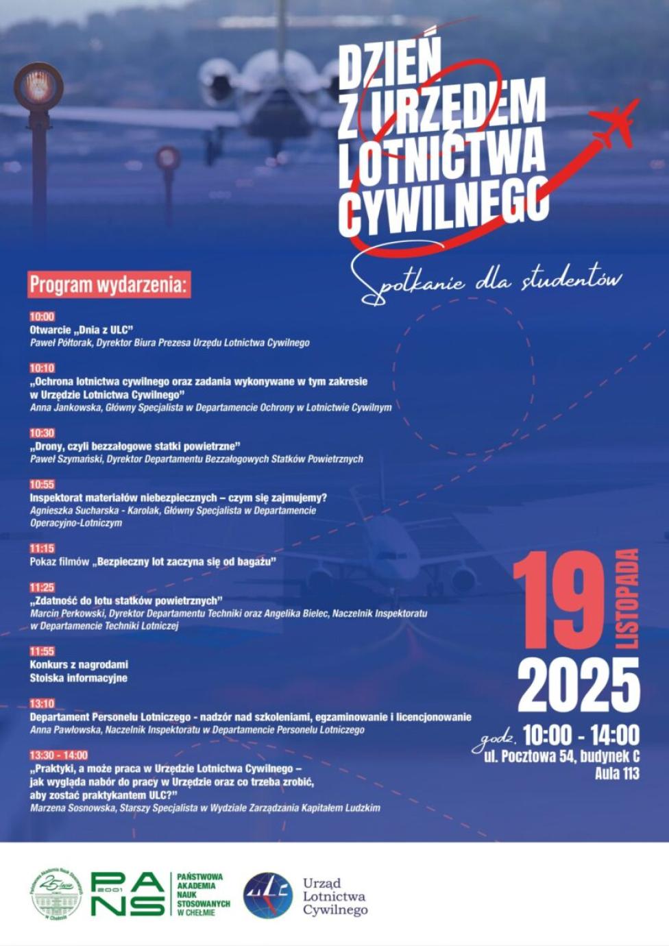 Dzień z Urzędem Lotnictwa Cywilnego w PANS w Chełmie (fot. PANS w Chełmie)