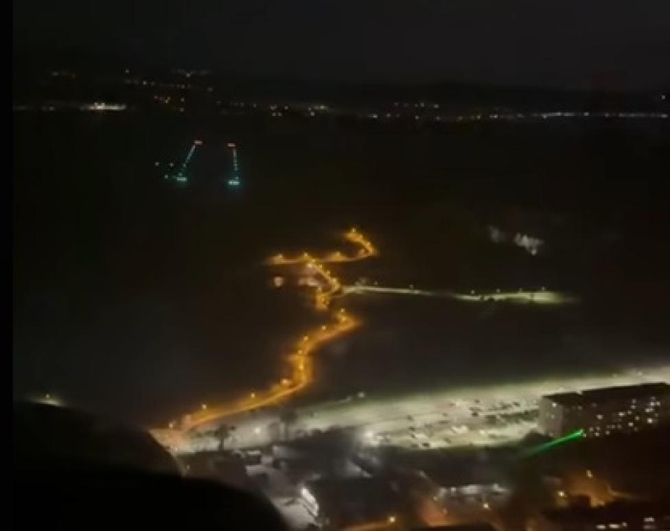Incydent z oślepianiem laserem na podejściu do lotniska w Nowym Targu, fot. Lotnisko w Nowym Targu