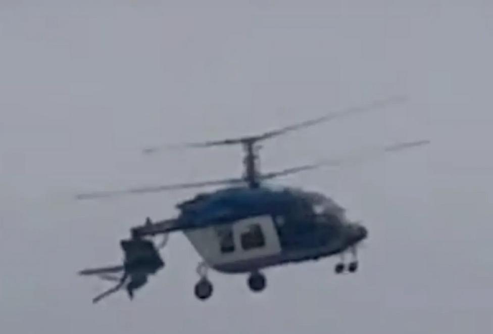 Katastrofa śmigłowca Ka-226 w Dagestanie, fot. kadr youtube