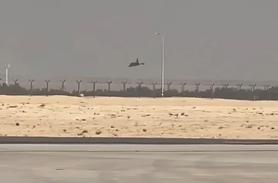 Katastrofa myśliwca HAL Tejas w Dubaju, fot. kadr youtube