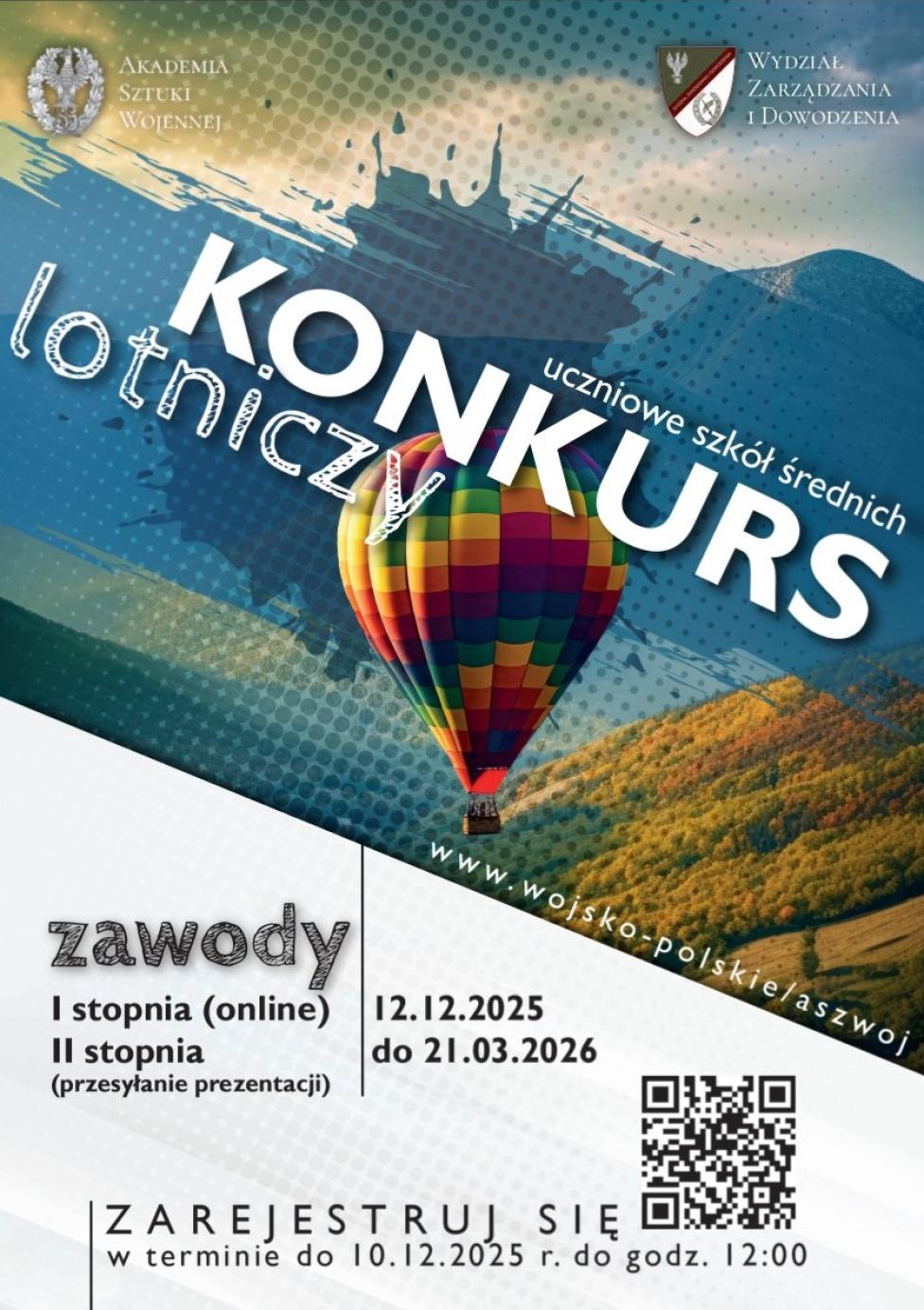 Konkurs lotniczy Akademii Sztuki Wojennej 2025 (fot. Akademia Sztuki Wojennej)