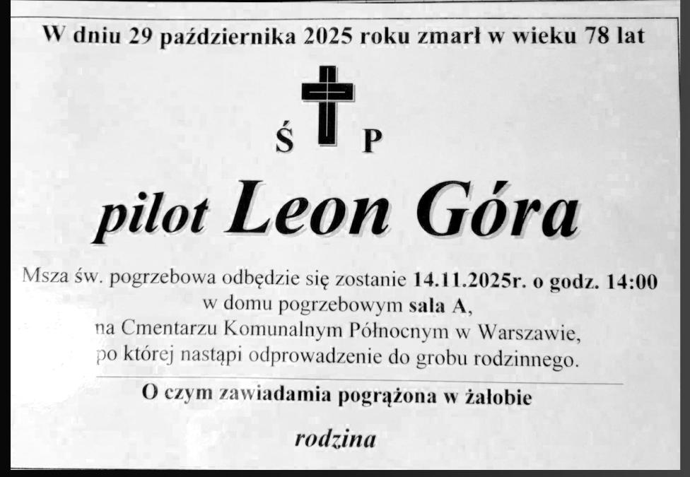 Leon Góra - nekrolog (fot. Eugeniusz Rynkiewicz)
