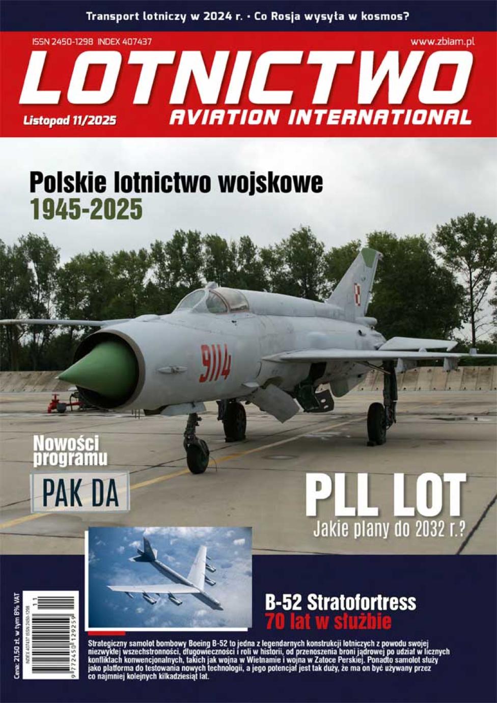 Lotnictwo Aviation International 11-2025 (fot. zbiam.pl)