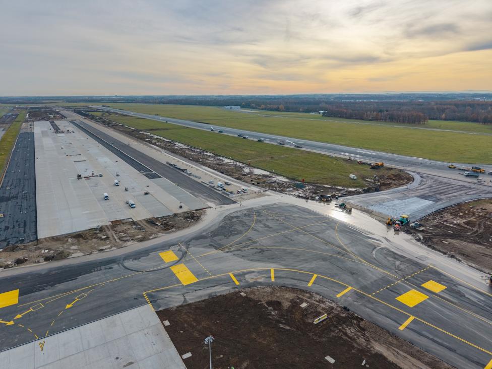 Prace na wrocławskim lotnisku (fot. Port Lotniczy Wrocław)