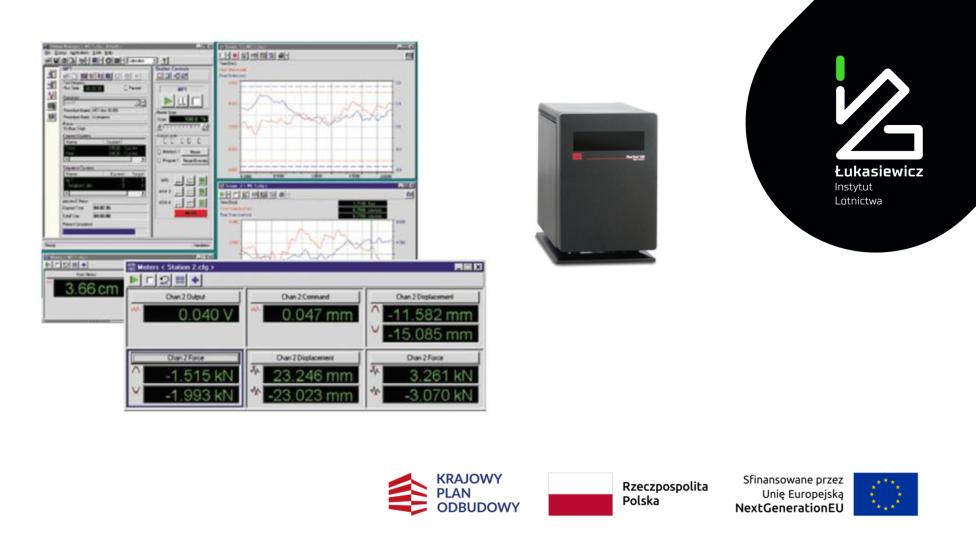 Sterownik obciążeń MTS FlexTest 100 (fot. Łukasiewicz - Instytut Lotnictwa)