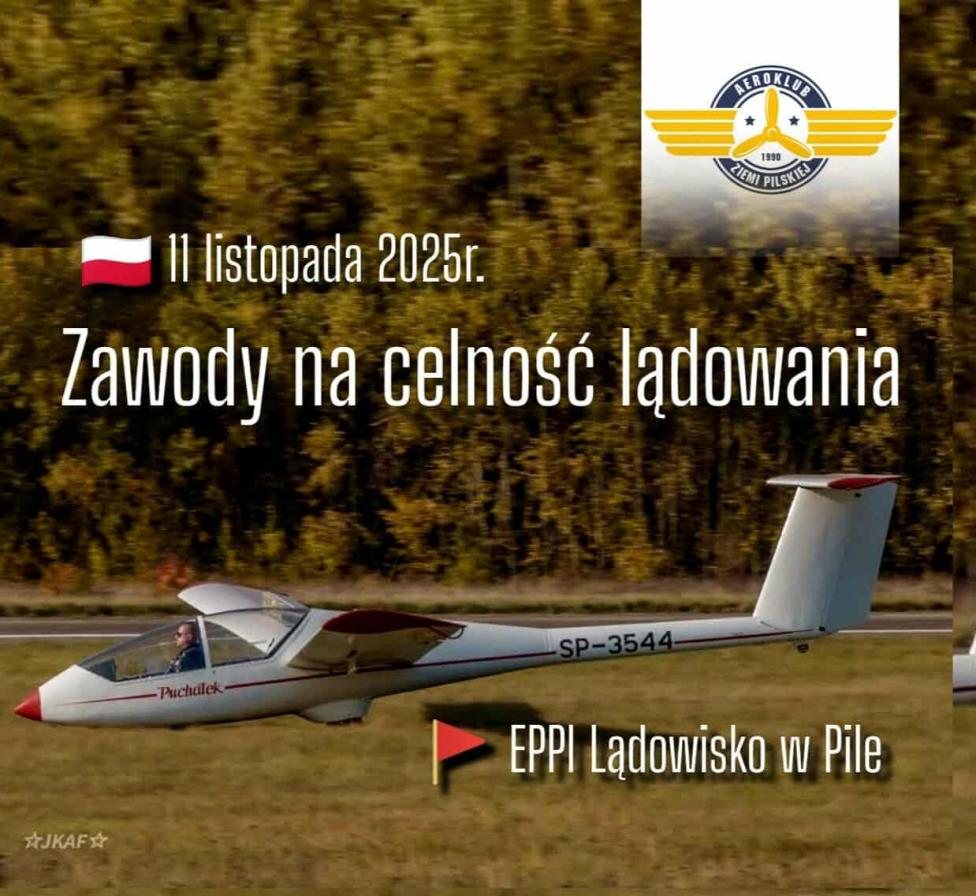 Zawody na celność lądowania w Pile (fot. Aeroklub Ziemi Pilskiej)