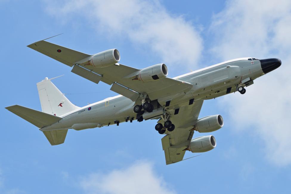Boeing RC-135W należący do RAF (fot. Alan Wilson, CC BY-SA 2.0, Wikimedia Commons)