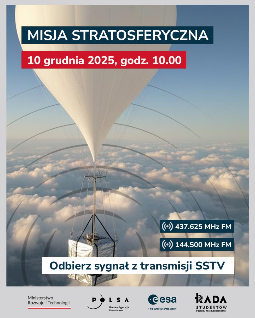Misja stratosferyczna (fot. Polska Agencja Kosmiczna)